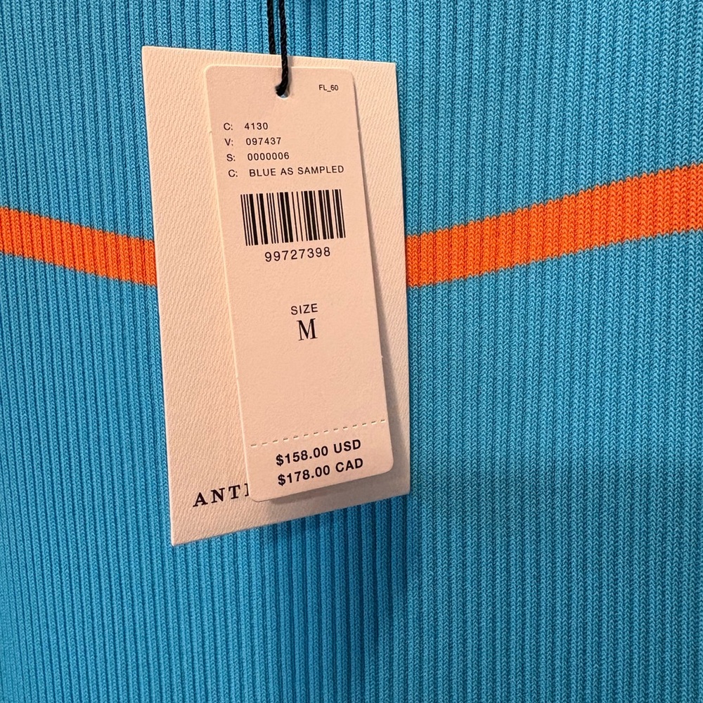 Siempre x Anthropologie Turquoise and Orange Dress - Picture 5 of 6